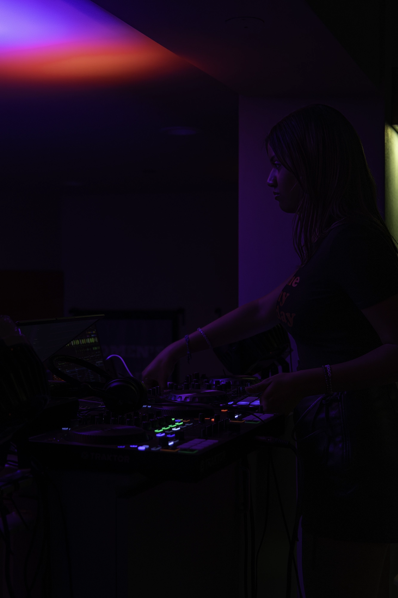 DJ performing at a nightclub event